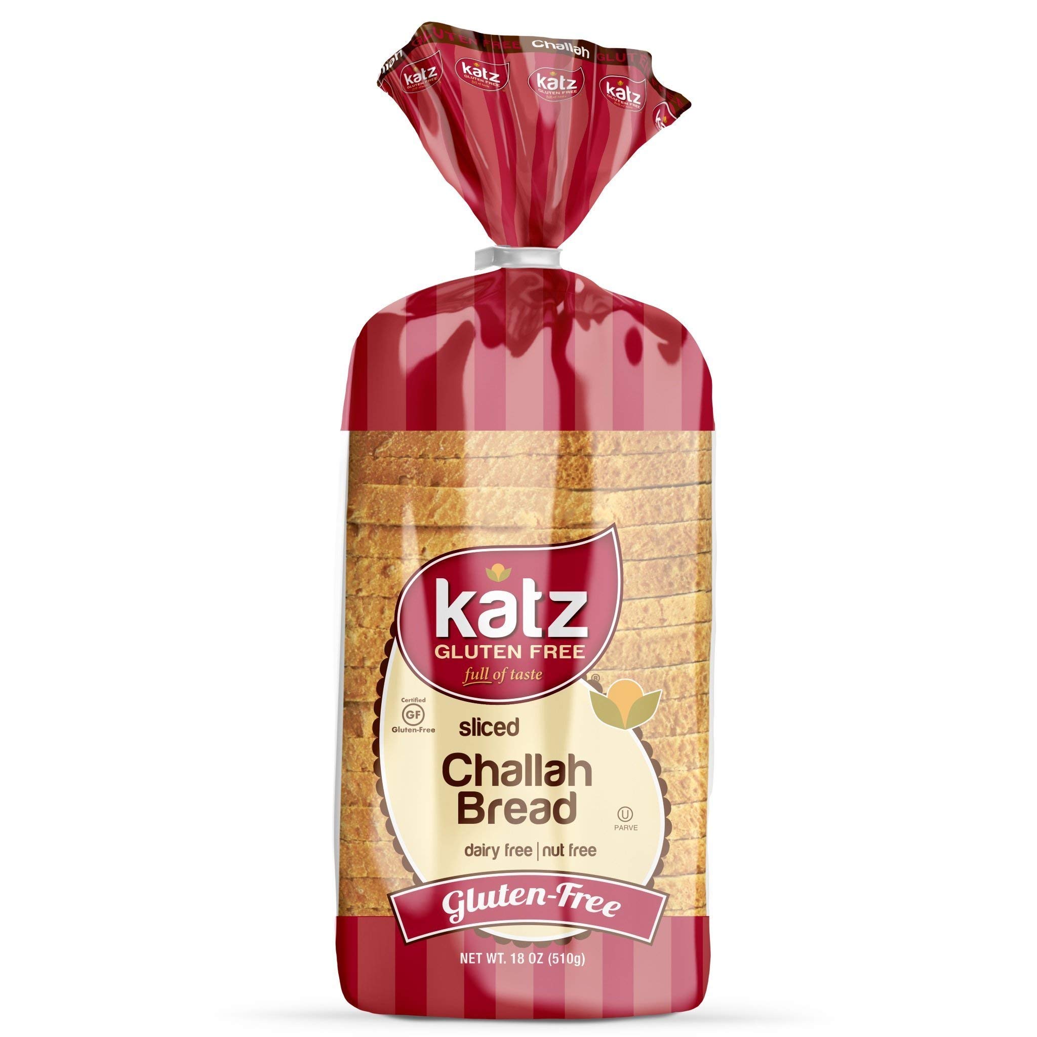 Katz Gluten Free Sliced Challah Bread Dairy Free, Nut Free, Gluten