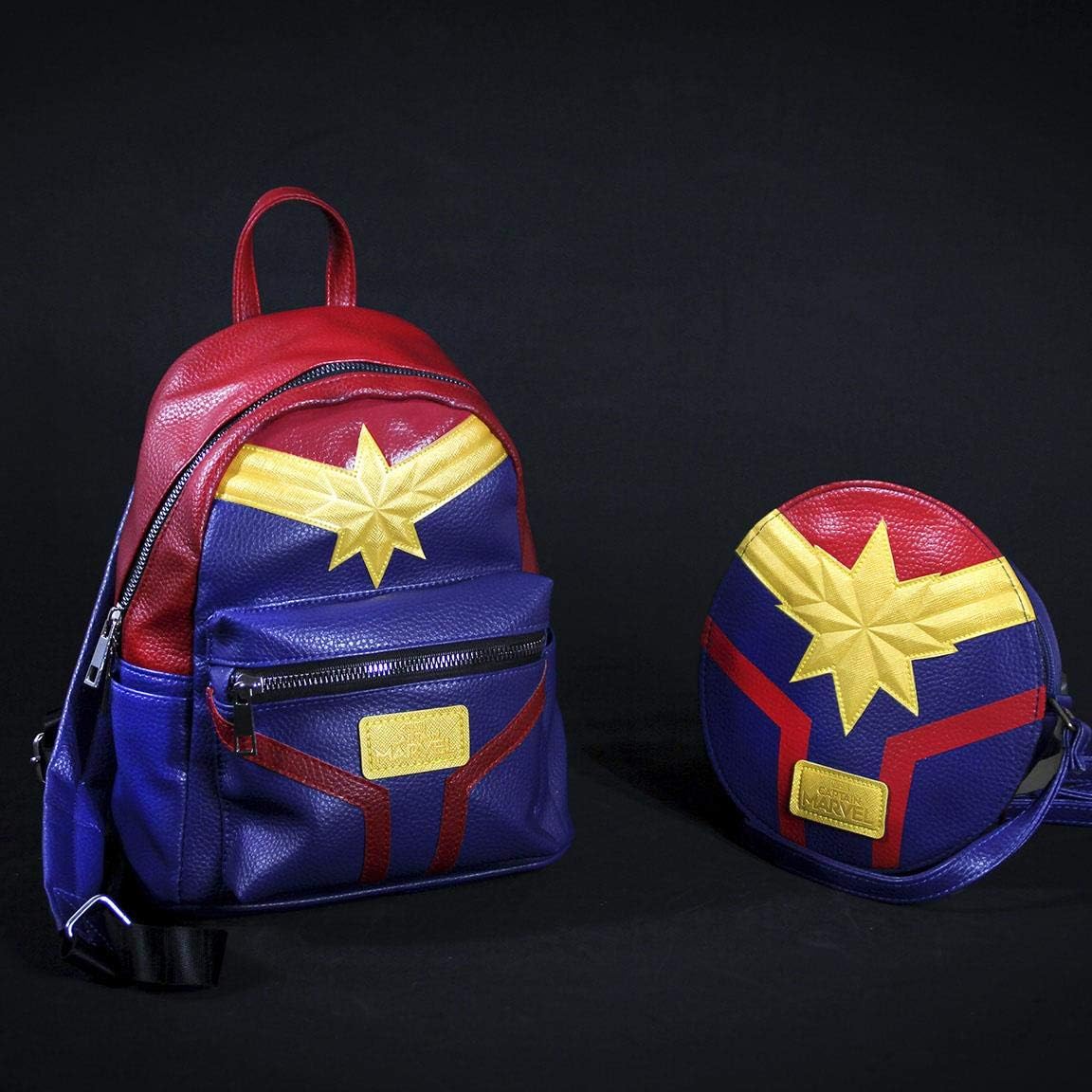 CERDA ARTESANIA Bolso Bandolera Captain Marvel Unisex Adults’ Messenger Bag, Blue (Azul), 5x18x18 Centimeters (W x H x L) - Image 4