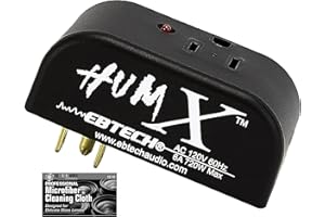 THE IMAGING WORLD Ebtech Hum X AC Plug Ground Line Voltage Filter Hum Eliminator + Microfober Cloth (Rebranded to Morley)