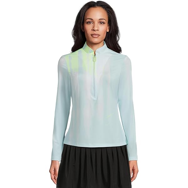 Jamie Sadock Women's Sunsense Hearts Print Long Sleeve 1/4 Zip Sun