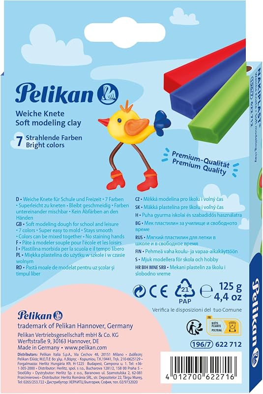 Knete Nakiplast, Wachsmasse mit Bienenwachs, 125 g, 7 Farben — Foto 2 von 7