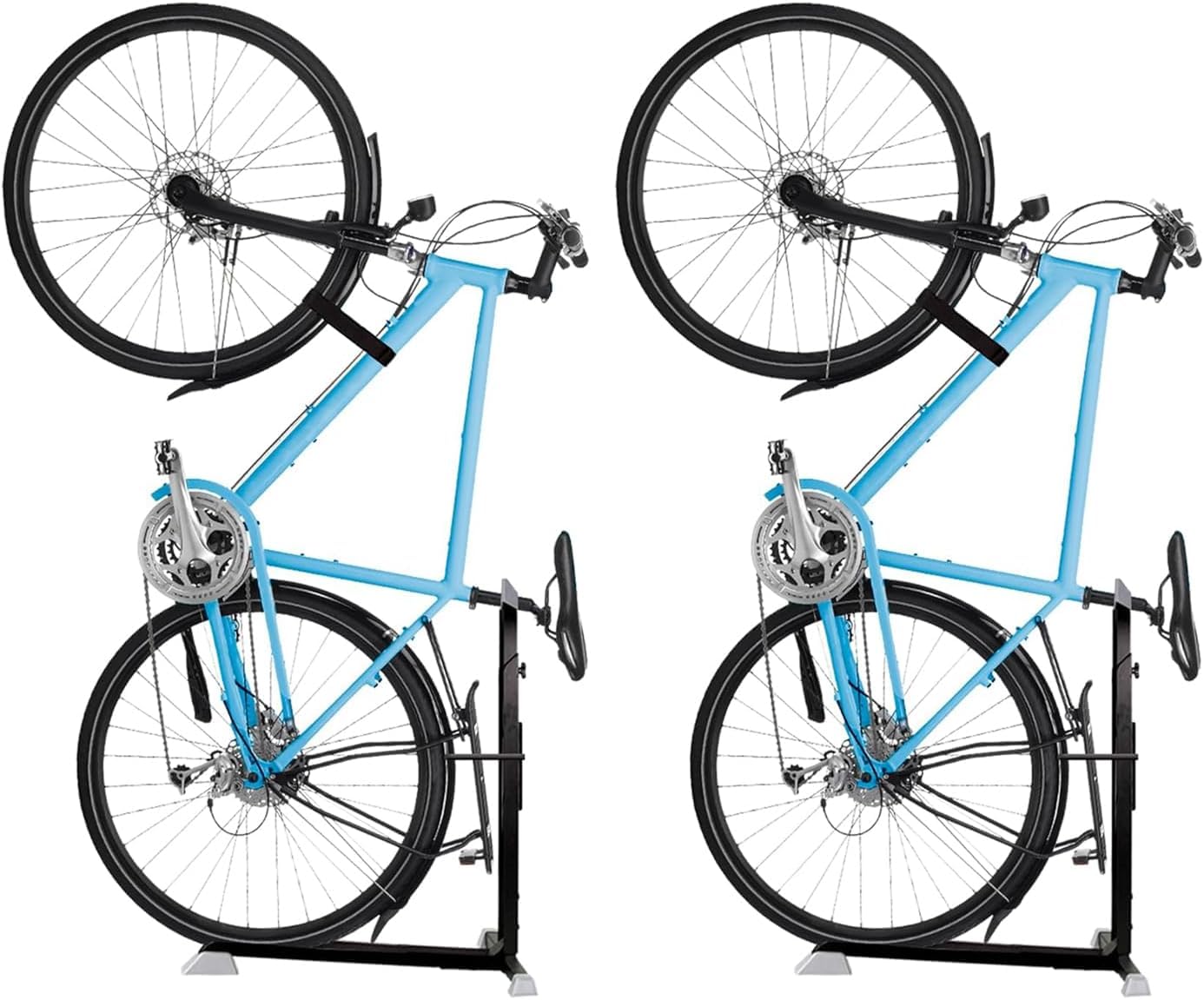 Bike Nook Stand & Vertical Storage Rack - Vertical Bicycle Floor Stand for Garage Storage and Indoor and Outdoor use, Perfect Bike Accessories for Small Spaces Nooks Pro, 2 Pack