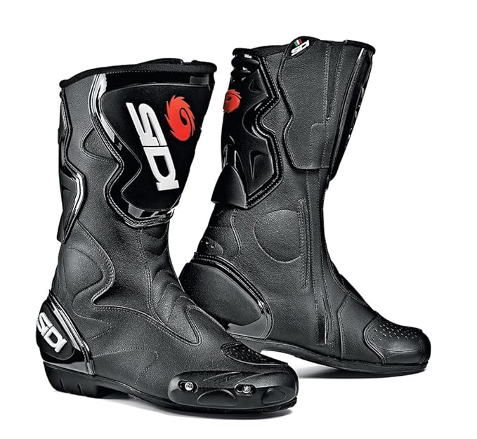 Sidi Fusion Motorradstiefel, Schwarz, Größe: 45
