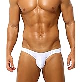 PAIZH Men's Low Rise Briefs Sexy Bikini Breathable Soft Bulge Pouch Modal Underwear