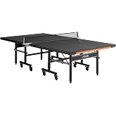 STIGA Carbon Series Indoor Table Tennis Table with 15mm - 18mm Performance Top, QuickPlay Assembly, Built-in Ball Storage, Foldable Playback Mode &amp; Lockable Casters