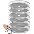 Meelio 6 Pieces French Press Replacement Filters Mesh Filters Replacement, Stainless Steel French Press Replacement Screen for 12 oz / 350 ml / 1 Cup French Press Coffee Makers and Tea Machines