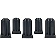 Caster Socket Sleeve Square Inserts, 7/16" Inside Stem, 1" Tubes - Set of 5