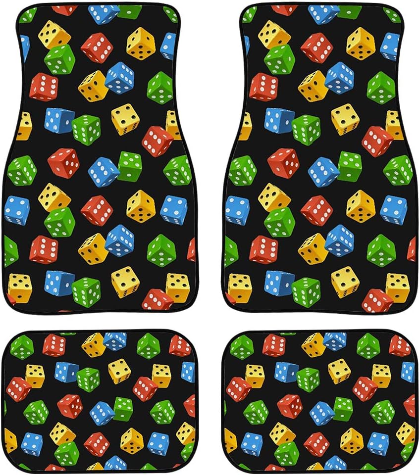 chaqlin Funny Car Floor Mats Set Floor Carpets 4 pcs No