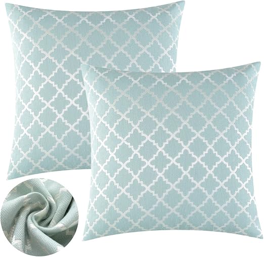 Amazon Com Keynotes Blue Throw Pillow Covers 20x20 Set Of 2