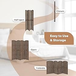JOSTYLE Room Divider 2-in-1 Multifunction Room