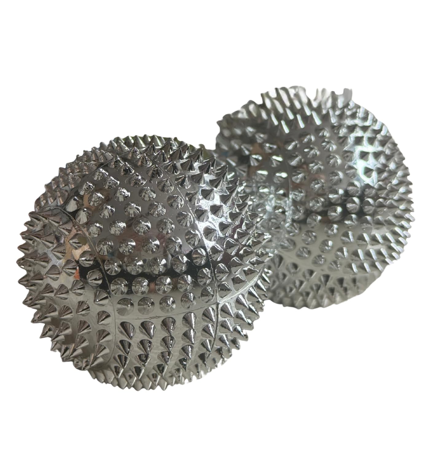 1 Pair of Acupressure Balls Silver, Diameter: 55 mm