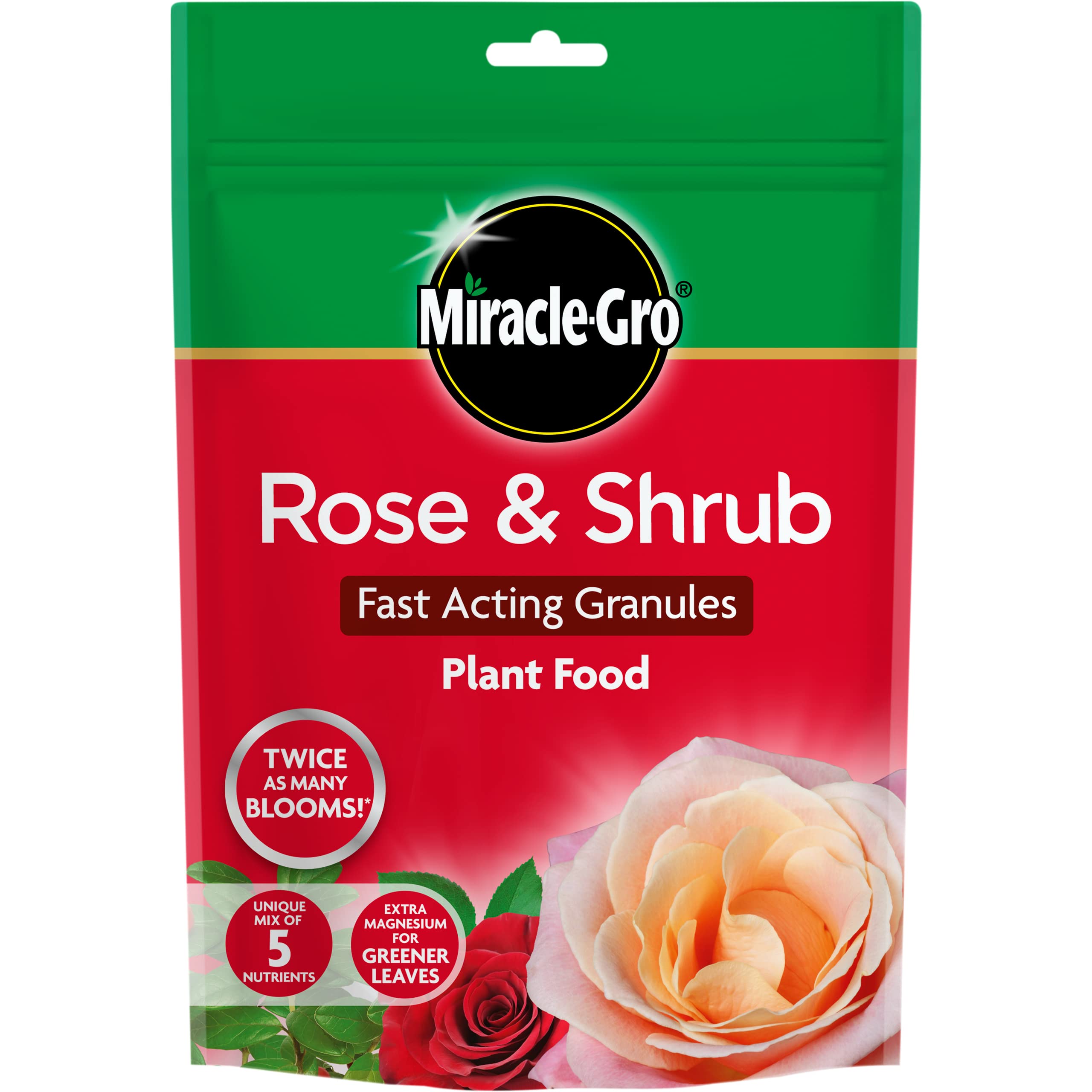 Miracle-Gro Rose and Shrub Fast Acting Granules, Plant Food, 750 g