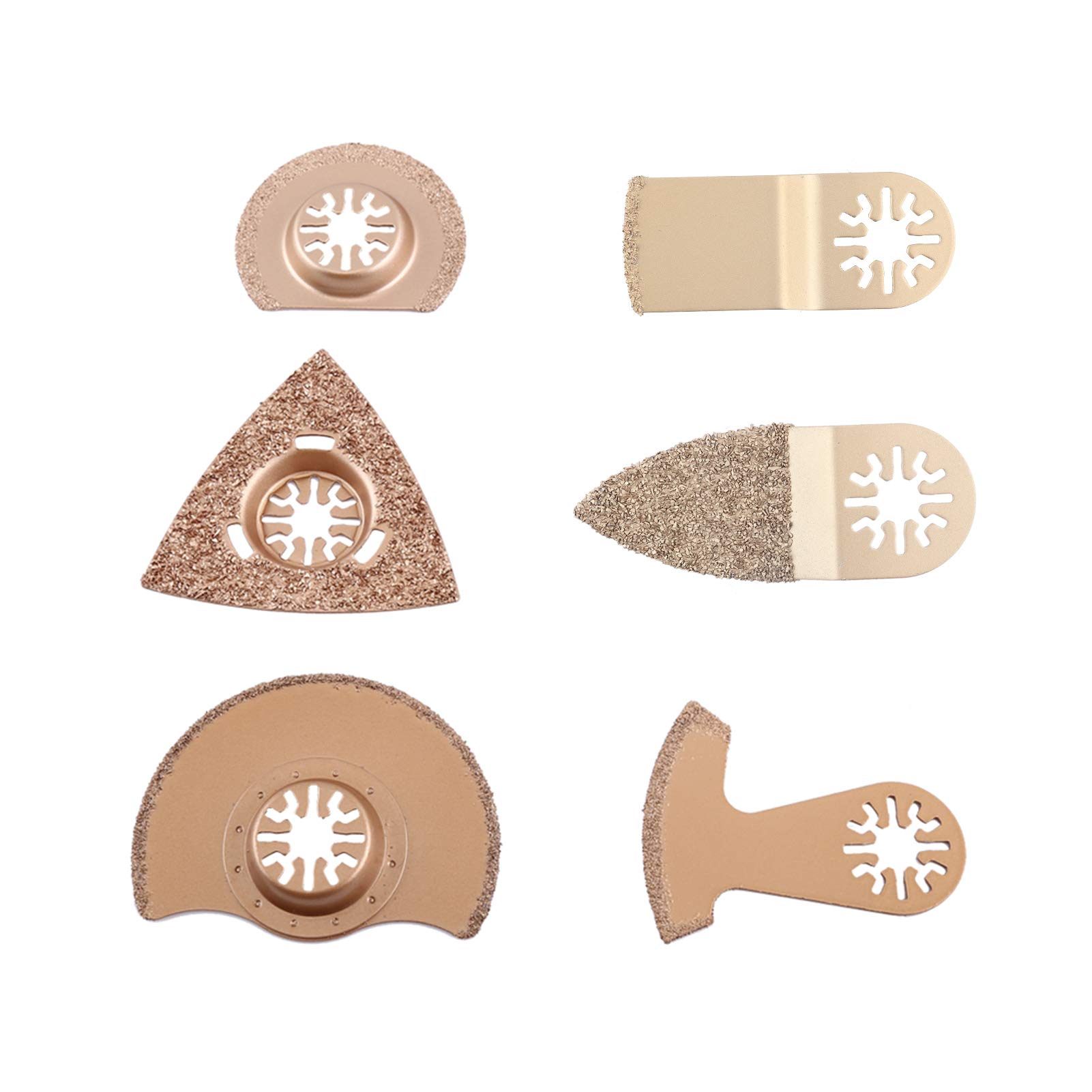 Oscillating Saw Blades Sets Universal Multi Tool Saw Blades Set Wood Cutting Saw Blades (Pack of 6)