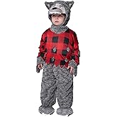 Spooktacular Creations Halloween Wolf Costume Kids, Baby wolf costume Toddler, Infants for Halloween Animal Dress Up Party