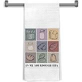 WDSFHYJK Bakers Gifts for Sourdough Kitchen Towels, Baking Lover Gifts, in My Sourdough Era Decorative Hand Tea & Dish Towels for Bakery Kitchen, 16x24 Inch