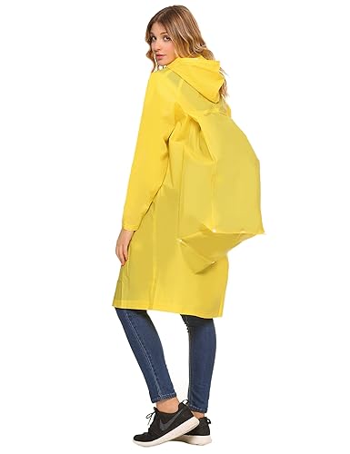 Aibrou Transparent Regenponcho Motorrad Regenmantel Wasserdichte Regenjacke Eva Regenkleidung Fahrrad Raincoat Regencape für 