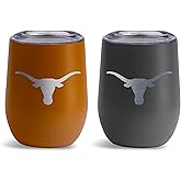 The Memory Company Officially Licensed NCAA 12oz Stemless Tumbler Set – 2-Pack Double-Wall Stainless Steel Home & Away Game Day Cups