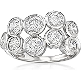 Ross-Simons 2.10 ct. t.w. CZ Bubble Ring in Sterling Silver