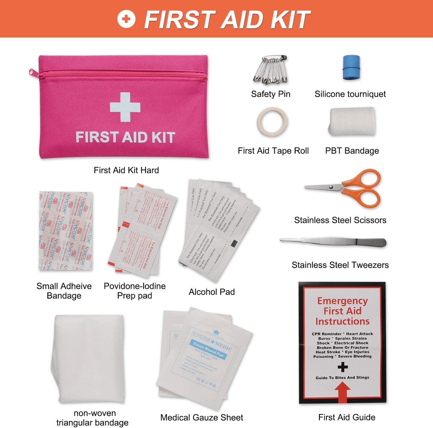 THINKWORK Car Emergency Kit for Teen Girl and Lady's Gifts, Pink Emergency Roadside Assistance kit with 10FT Jumper - Image 5