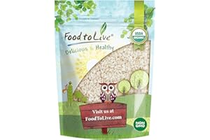 Organic Arborio Rice, 4 Pounds – Non-GMO, Short-Grain White Rice Variety, Superfino, Vegan, Kosher, Bulk. Creamy Texture. Goo
