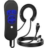 BIBIELF Lift Chair &amp; Recliner Remote, for 4-Button Dual Motor, 5-Pin Plug | 4-Button Dual Motor Remote, with LED Backlight, USB and Type-C Charging, Universal 5-Pin Plug