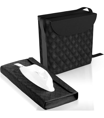 Slim Car Trash Bag With Magnets - Hanging Leakproof Garbage Can For Tesla Model 3/Y, PU Material