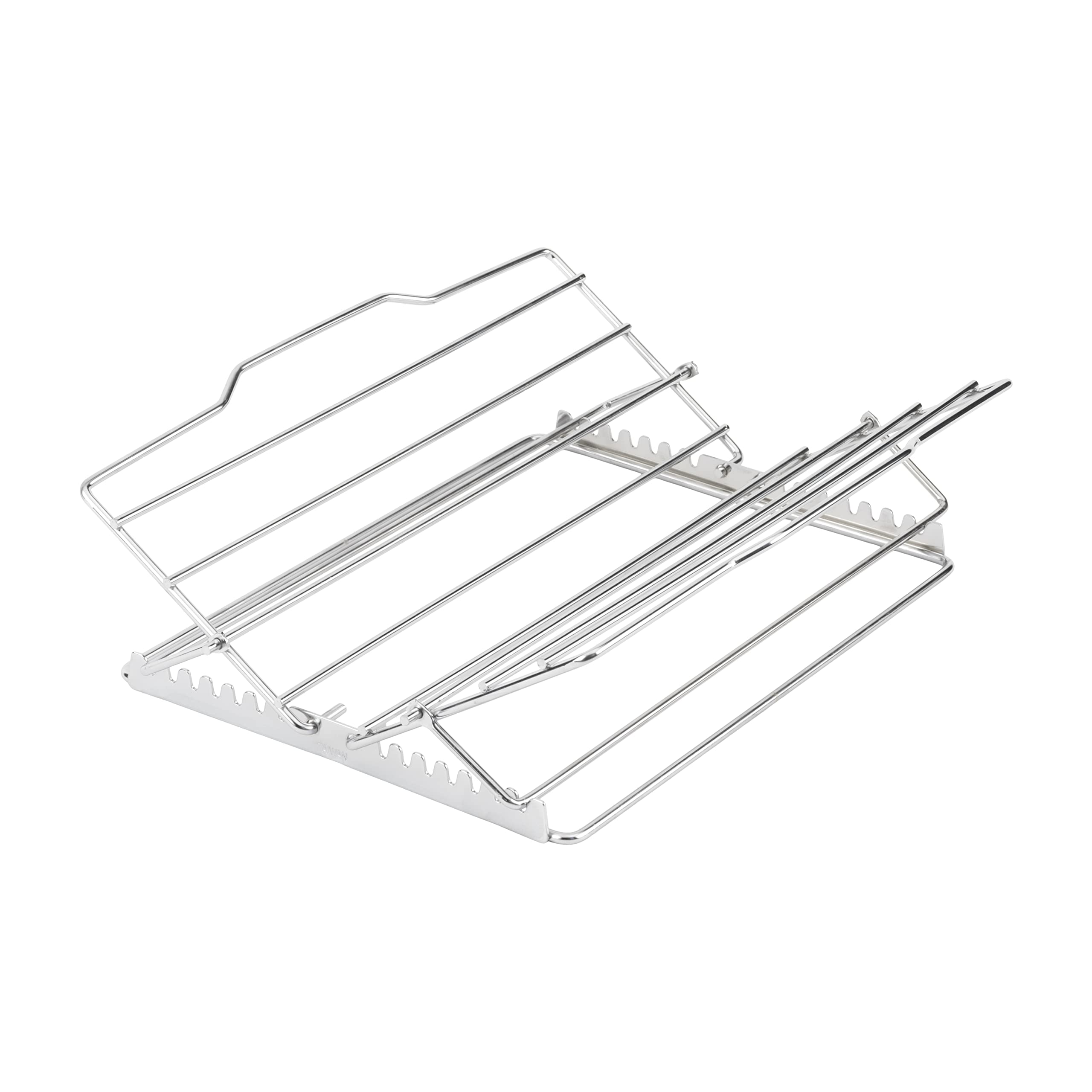 Bradshaw International 23803 Chrome Adjustable Roast Rack Silver
