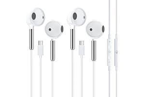 USB C Wired Earphones Earbuds for iPhone 17 16 Pro Max 16e 16 Plus 16Pro 15 Pro Max 15 Plus 15Pro 15 USBC in-Ear Headphones W