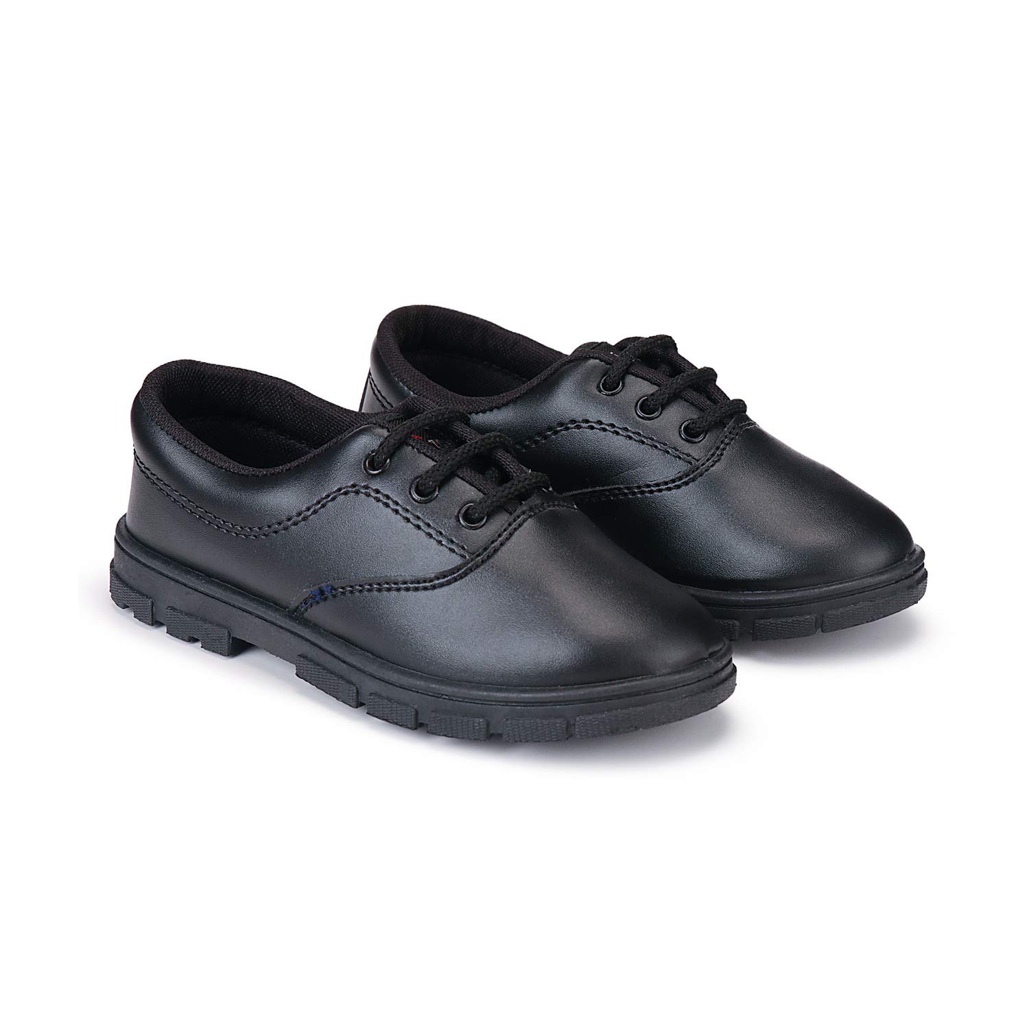 Buy Boys Black Laceup School Shoes at Amazon.in