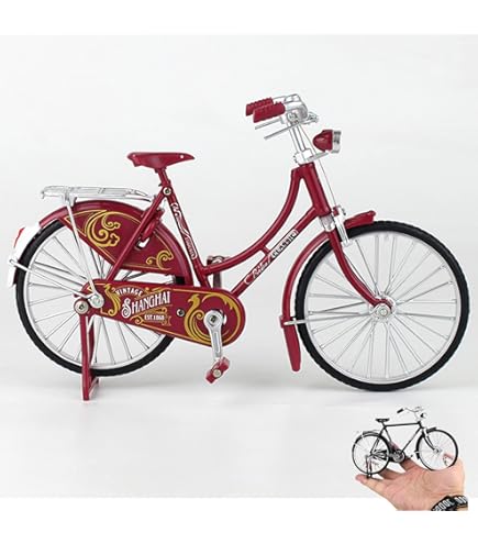 thumbnail image 2 of TOGEVAL Vintage Scale Bike Model Retro Bicycle 2 of 14