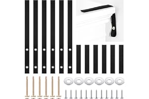 Oudain 6 Sets Anti Tip Furniture Straps Furniture Wall Anchor Straps for Pet Proofing 500 Pound Nylon Strap for Home Dresser, Shelves, Bookcase, TV(Black)