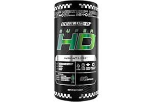 Cellucor SuperHD Thermogenic Fat Burner Weight Loss Supplement, Appetite Suppressant, & Energy Booster Capsimax, Green Tea Extract, 160mg Caffeine & More 60 Capsules (Packaging May Vary)