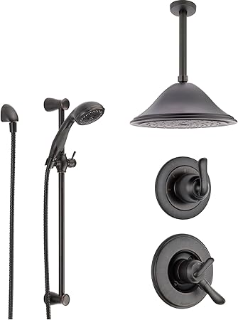Delta Linden Venetian Bronze Shower System With Dual Control