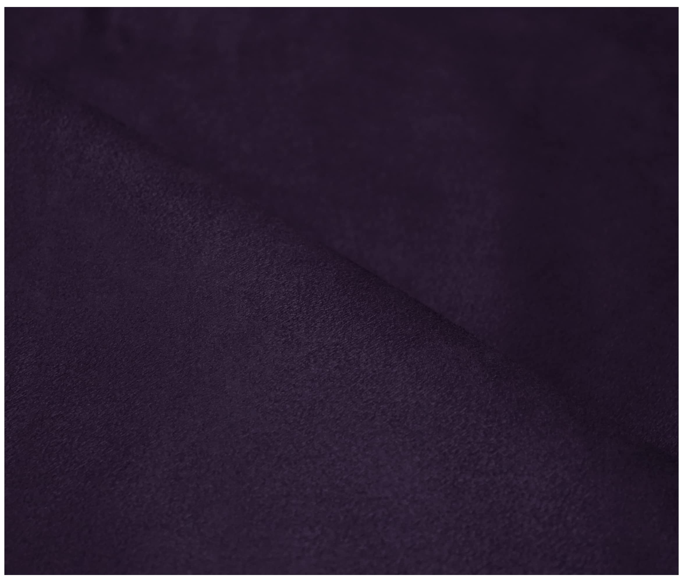 Faux Suede Soft Touch Leatherette Upholstery Fabric for Furnishings Cushions Curtain (200 x 150cm (2 Metre), Dark Purple)