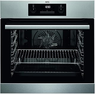 AEG BPB331020M Einbauherd/Backofen/Energieeffizienzklasse A+ / 71 Liter Volumen / Edelstahl / SorroundCook Multifunktionsbackofen / Pyrolytische Selbstreinigung / MaxiKlasse mit extra großem Garraum