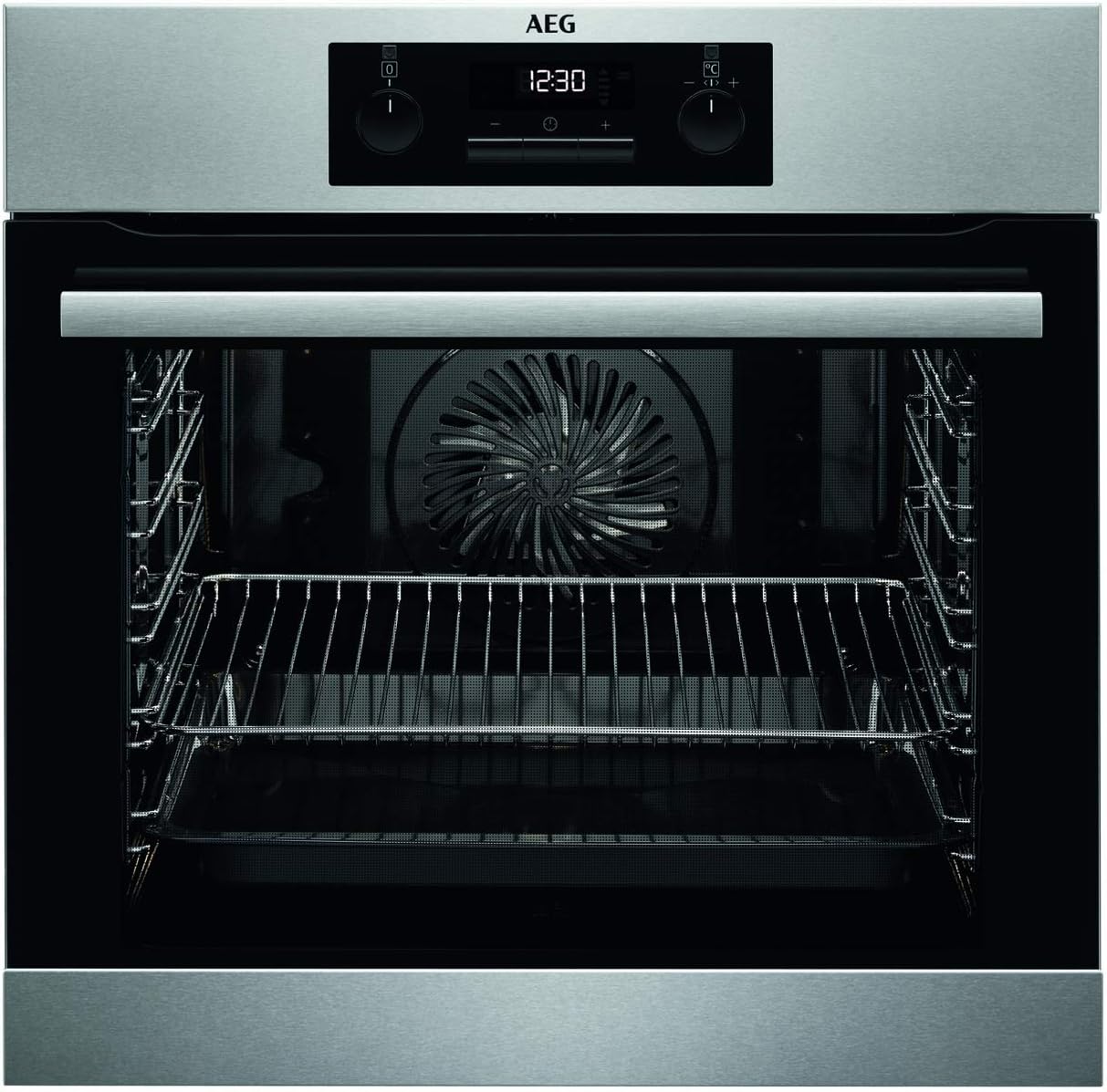 AEG BPB331020M Einbauherd/Backofen/Energieeffizienzklasse A+ / 71 Liter Volumen / Edelstahl / SorroundCook Multifunktionsbackofen / Pyrolytische Selbstreinigung / MaxiKlasse mit extra großem Garraum