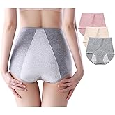Women's Washable Incontinence Underwear for Light Leaks, Breathable Cotton 3-Layer Leakproof High-Waist Panties, Lightweight Stress Incontinence Protective Briefs Without Thick Pad (XL)