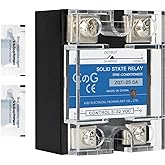 CG Solid State Relay SSR-25DA DC to AC Input 3-32VDC to Output 24-480VAC 25A Single Phase Plastic Cover&hellip;