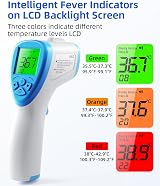 AILE Thermometer Non-Contact Forehead Infrared Fever Alarm Memory 32 Readings view 7