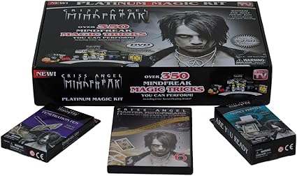 Amazon Com Criss Angel Mindfreak Platinum Magic Kit With Over 350 Magic Tricks Instructional Dvd Master Mindfreaks Volume 6 Dvd Penetration Pen Money Printer Toys Games