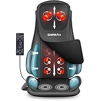 Snailax Shiatsu Neck and Back Massager with Heat Compression, Electric Massage Chair Pad for Neck Back, Massage Chair Full Bo