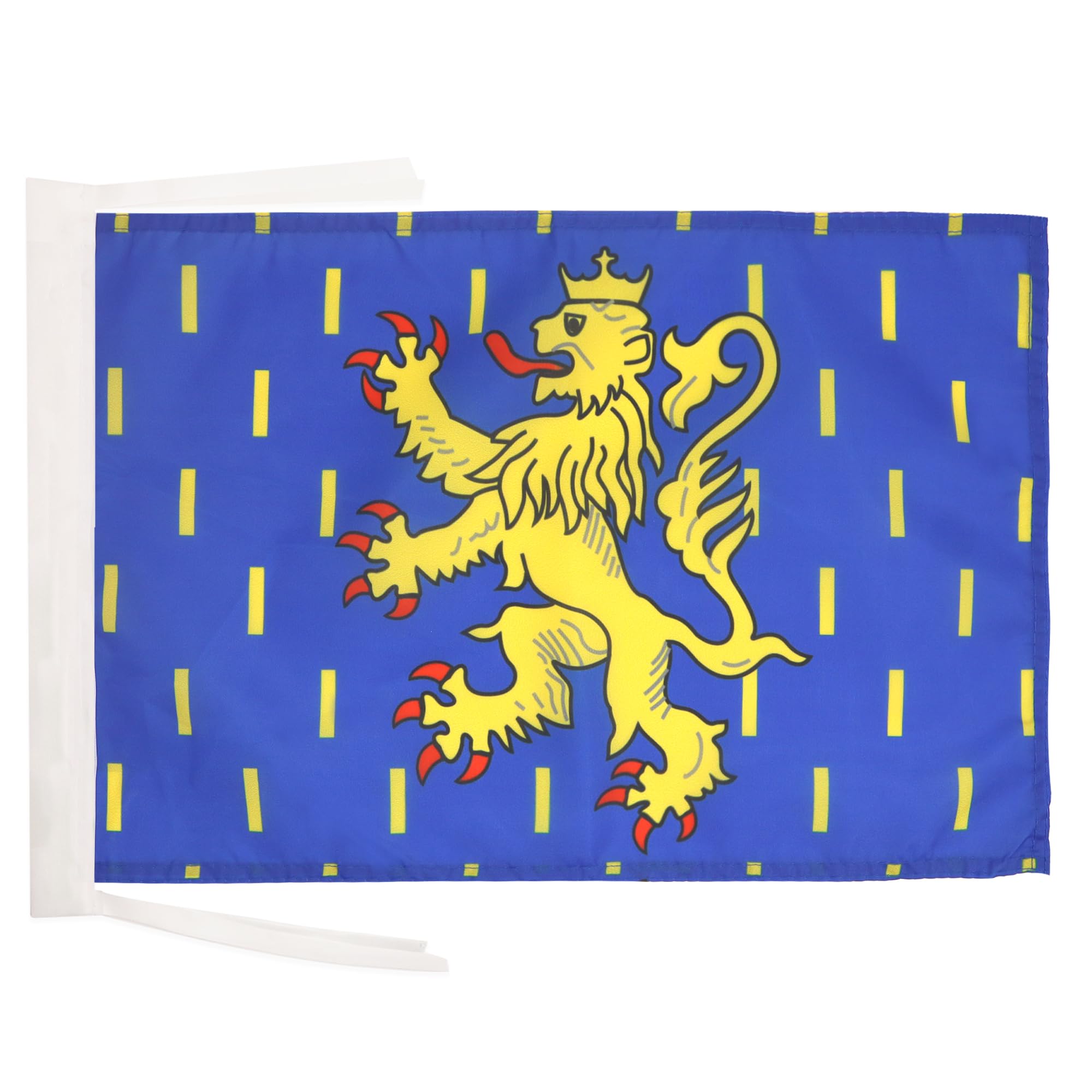 AZ FLAG - Franche-Comté Flag - 18'' x 12'' - 100% Polyester French region of Franche-Comté Small Banner with Two Cords - Fade Resistant - Vivid Colors - 18x12 in - 45x30 Cm — image 1