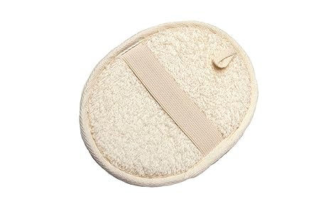 Bürsti Luffa-Massageschwamm mit Handschlaufe; Peelingschwamm, Hautschwamm, Gesichtspeeling, Körperschwamm