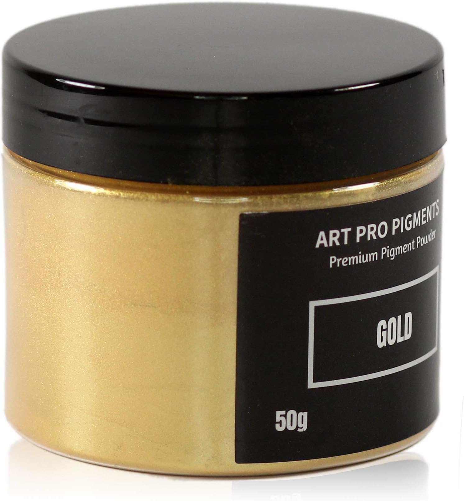 Brilliant Mica Powder - Perfect as Epoxy Resin Color Pigment - Great Cells - No Lumps or Residues - (50g, Gold)