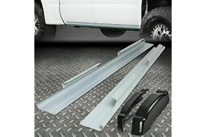 Acmex Rocker Panels & Cab Corners Slip-On Metal Compatible with 1999-2007 Chevy Silverado GMC Sierra 4 Door Crew Cab Only 2 Pairs Accessories