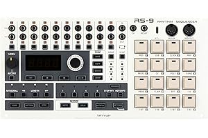 Behringer RS 9 Eurorack Rhythm Sequencer with 10 Drum Channels, 64 Steps per Sequence, Pattern Song Modes