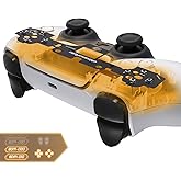 eXtremeRate Face Clicky Kit V3 for PS5 Controller BDM-010 BDM-020 Face Buttons, Custom Hard Silicone Tactile Switch Dpad Acti