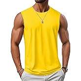 MAGCOMSEN Men's UPF 50+ Tank Top Workout Sleeveless Muscle Shirts Lightweight Casual Cooling Sleeveless Shirt for Gym Beach