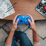 Xbox Wireless Controller Shock Blue - Modernised Design with Share Button view 8