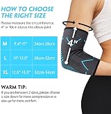 Molsdon Elbow Support 2 Pack - Tennis Golf Elbow Brace Compression Sleeves view 2